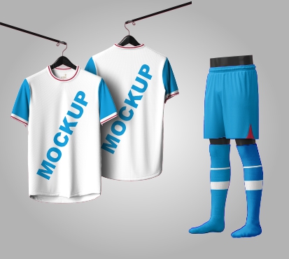 Mockup Camiseta Conjunto Esportivo Gola Adidas Jersey Ref 122 - Cdr Yellow Images