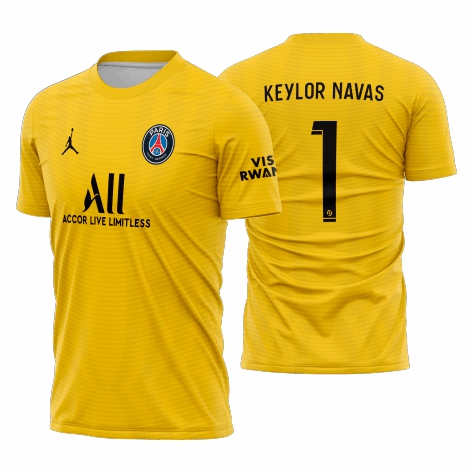 Template Futebol Camisa - PSG Jordan Goleiro I 2021-22 - ARTE VETOR