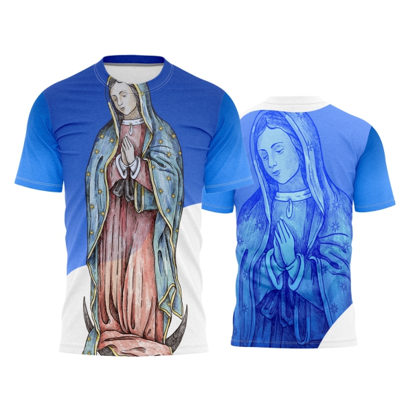 Template Religião Católicas Camisa - Nossa Senhora Guadalupe Ref 115 - ARTE VETOR