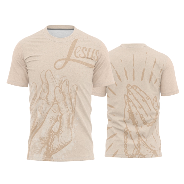 Template Religião Católicas Camisa - Jesus Mãos Ref 114 - ARTE VETOR