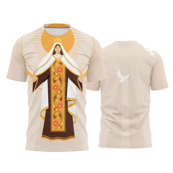 Template Religião Católicas Camisa - Nossa Senhora Maria Jesus Ref 113 - ARTE VETOR