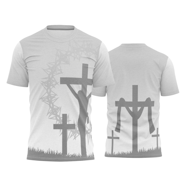 Template Religião Católicas Camisa - Jesus Na Cruz Ref 112 - ARTE VETOR