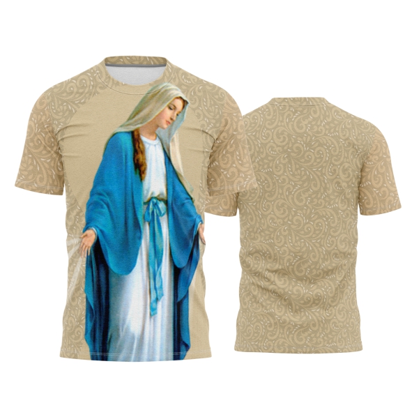 Template Religião Católicas Camisa - Nossa Senhora das Graças Ref 106 - ARTE VETOR
