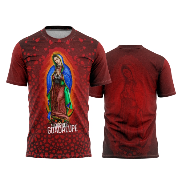 Template Religião Católicas Camisa - Virgem de Guadalupe Ref 58 - ARTE VETOR