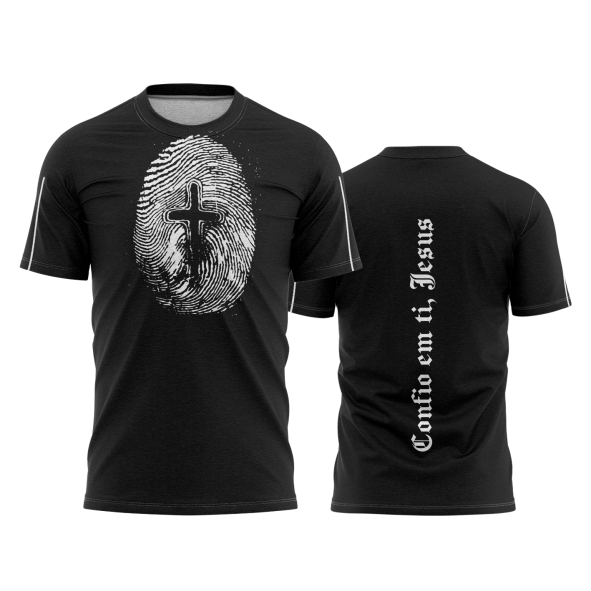 Template Religião Católicas Camisa - Confio em ti, Jesus Ref 56 - ARTE VETOR