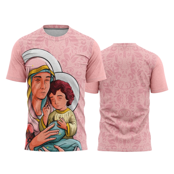 Template Religião Católicas Camisa - Nossa Senhora de Nazare - Imaculada Ref 52 - ARTE VETOR