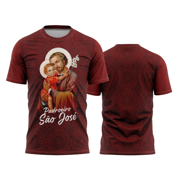 Template Religião Católicas Camisa - Padroeiro São José Ref 39 - ARTE VETOR