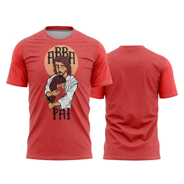 Template Religião Católicas Camisa - Abraça o Pai Ref 36 - ARTE VETOR