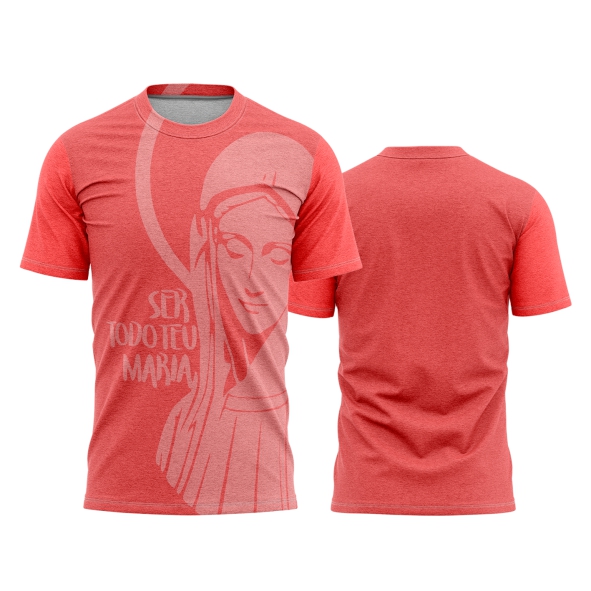 Template Religião Católicas Camisa - Ser todo teu maria Ref 33 - ARTE VETOR