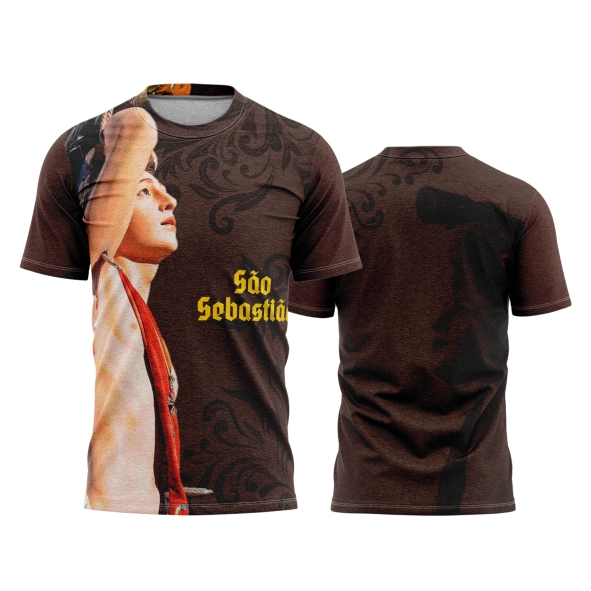 Template Religião Católicas Camisa - São Sebastião Ref 13 - ARTE VETOR