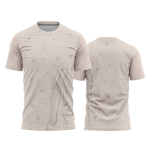 Template Religião Católicas Camisa - Virgem maria Ref 12 - ARTE VETOR