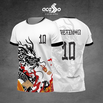 Template Interclasses - Camisa - Freezone - Dragão Shangai 25 - ARTE VETOR