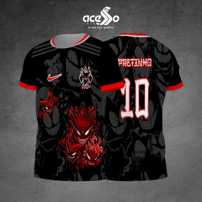 Template Interclasses - Camisa - Gengar Fantasmas Vermelhos 2025- ARTE VETOR