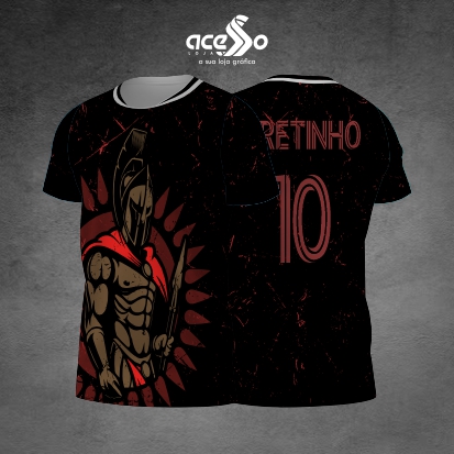 Template Interclasses - Camisa - Gladiador Sports red 25- ARTE VETOR