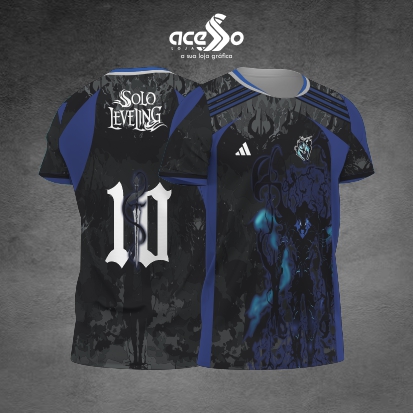 Template Interclasses - Camisa - Solo Leveling Blue 25 - ARTE VETOR