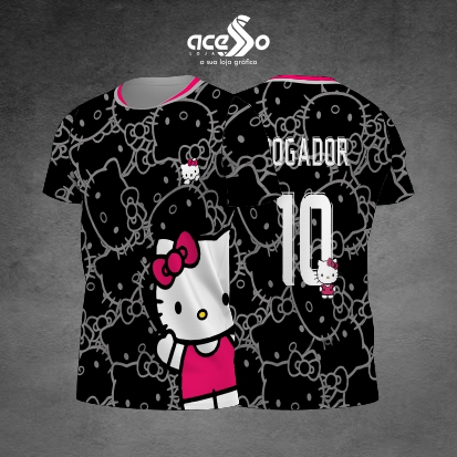 Template Interclasses - Camisa - Hello Kitty dando xau 25 - ARTE VETOR