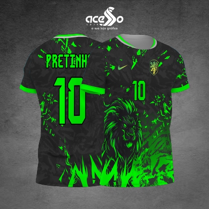 Template Interclasses - Camisa - Leão bravo Green 2025 - ARTE VETOR