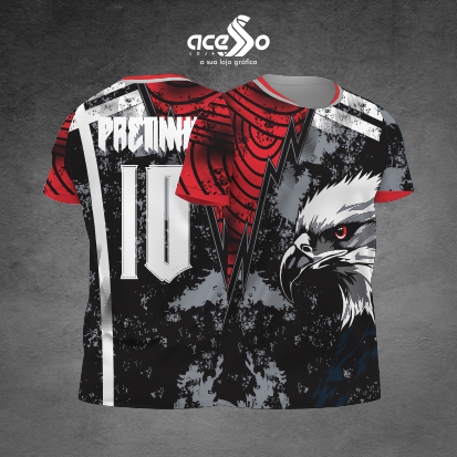 Template Interclasses - Camisa - Águia Eagle grunge 25 - ARTE VETOR