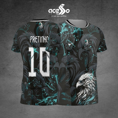 Template Interclasses - Camisa - Águia verde agua IA 25 - ARTE VETOR