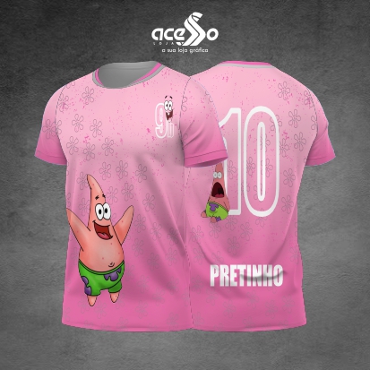 Template Interclasses - Camisa - Bob Esponja - Patrick 2025 - ARTE VETOR