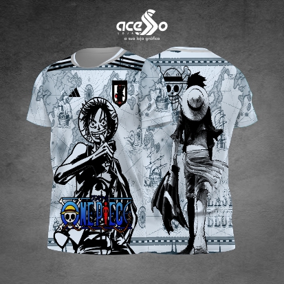 Template Interclasses - Camisa - Japão One Piece Luffy 25 - ARTE VETOR