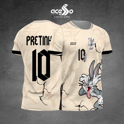 Template Interclasses - Camisa - Pernalonga mostra lingua 25- ARTE VETOR