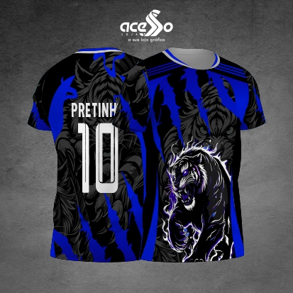 Template Interclasses - Camisa - Tigre blue 2025 - ARTE VETOR