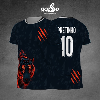 Template Interclasses - Camisa - Tigre orange 25 - ARTE VETOR
