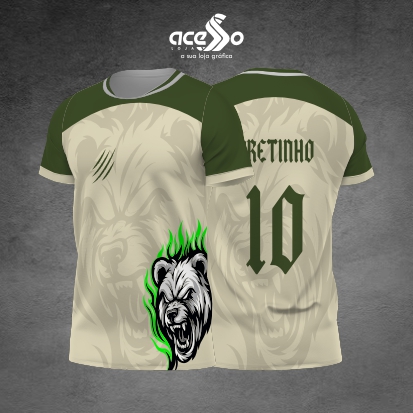 Template Interclasses - Camisa - Urso IA militar 2025 - ARTE VETOR