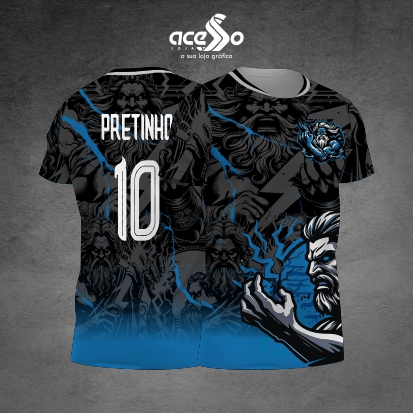 Template Interclasses - Camisa - Kurami Zeus raios 2025 - ARTE VETOR