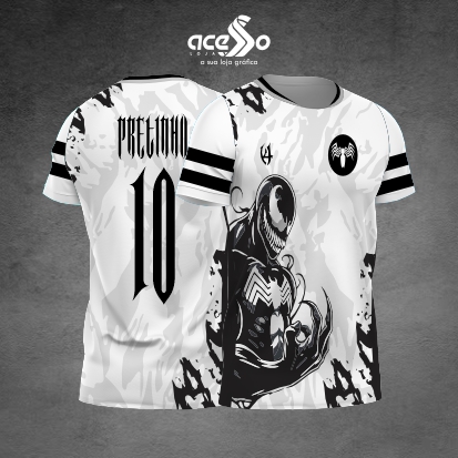 Template Interclasses - Camisa - Venom Black c4 2025 - ARTE VETOR