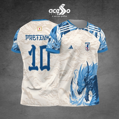 Template Interclasses - Camisa - Dragão Azul Japão 2025 - ARTE VETOR