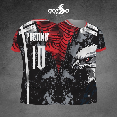 Template Interclasses - Camisa - Aguia grunge BlackBlue 25 - ARTE VETOR
