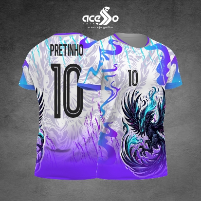 Template Interclasses - Camisa - Fenix  renascer roxa 25 - ARTE VETOR