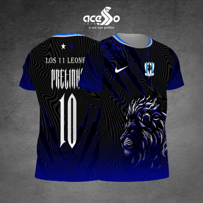 Template Interclasses - Camisa - Los 11 Leão Azul 2025 - ARTE VETOR