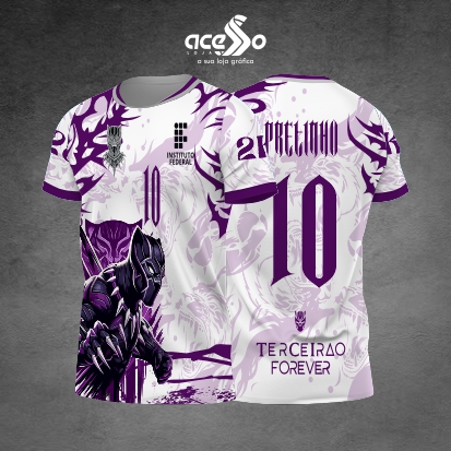 Template Interclasses - Camisa - Pantera negra terceirão roxo 25 - ARTE VETOR