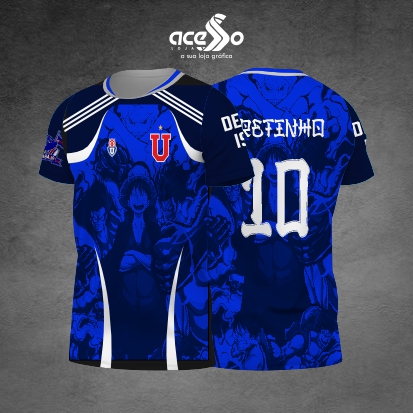 Template Interclasses - Camisa - U de Chile One Piece 25 - ARTE VETOR