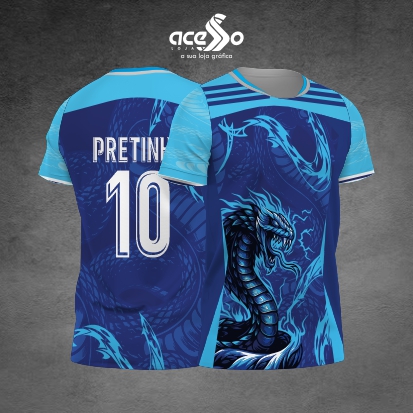 Template Interclasses - Camisa - Cobra Sports azul 2025 - ARTE VETOR