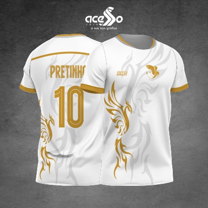Template Interclasses - Camisa - Fenix simples dourada 2025 - ARTE VETOR