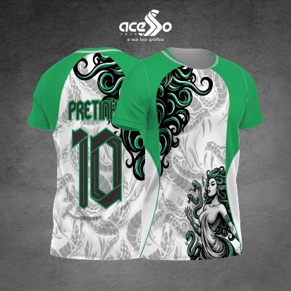 Template Interclasses - Camisa - AB Medusa verde 25 - ARTE VETOR