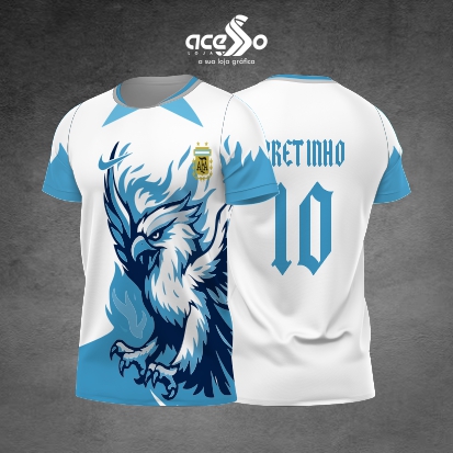 Template Interclasses - Camisa - Aguia Azul Fire argentina 2025 - ARTE VETOR