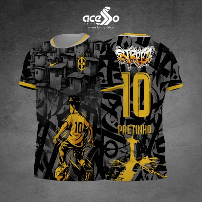 Template Interclasses - Camisa - Brasil Favela Street 2025 - ARTE VETOR