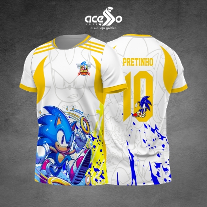 Template Interclasses - Camisa -Sonic feroz 2025 - ARTE VETOR