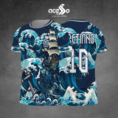 Template Interclasses - Camisa - Mar Pirata 25 - ARTE VETOR