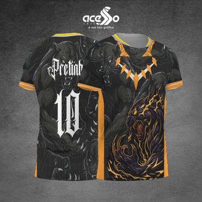 Template Interclasses - Camisa - Pantera Garras em chamas 25 - ARTE VETOR