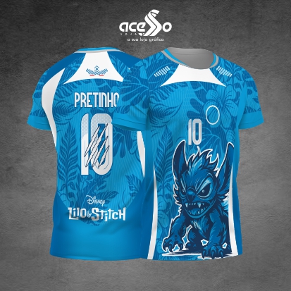 Template Interclasses - Camisa - Stitch Feroz armado 25 - ARTE VETOR
