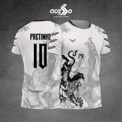 Template Interclasses - Camisa - tigre bode snake black 2025 - ARTE VETOR