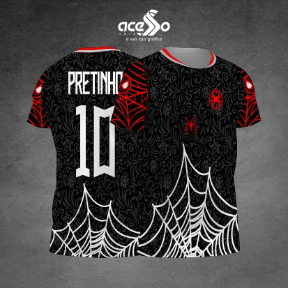 Template Interclasses - Camisa - Spider Man - Floral - 25 - ARTE VETOR