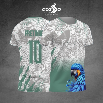 Template Interclasses - Camisa - Arara Pintura blue 2025 - ARTE VETOR