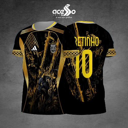 Template Interclasses - Argentina Gold Leopardo 25 - ARTE VETOR